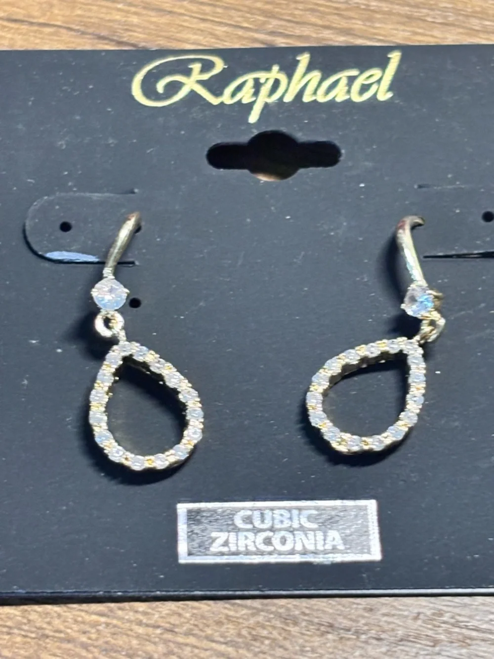 Raphael Gold Crystal Teardrop & Marquise Earring‎ Duo